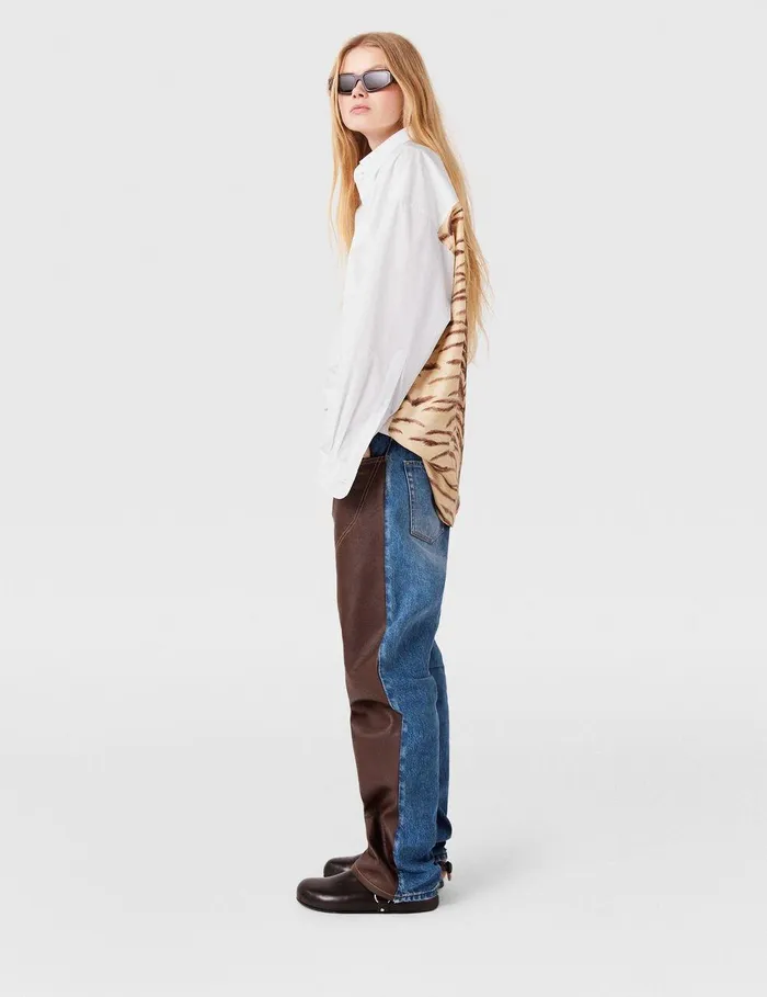 Stella McCartney Shirts And Tops Women Tiger Print Panel Shirt Natural Tiger Print Stella McCartney Shirts And Tops Women Tiger Print Panel Shirt Natural Tiger Print