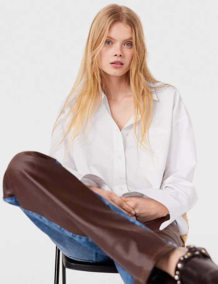 Stella McCartney Shirts And Tops Women Tiger Print Panel Shirt Natural Tiger Print Stella McCartney Shirts And Tops Women Tiger Print Panel Shirt Natural Tiger Print