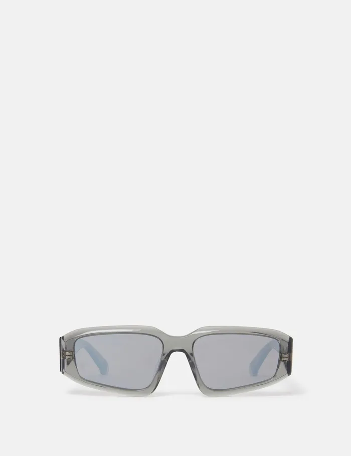 Stella McCartney Sunglasses Women Abstract Rectangle Sunglasses Translucent Dark Cyclamen And Gold Stella McCartney Sunglasses Women Abstract Rectangle Sunglasses Translucent Dark Cyclamen And Gold