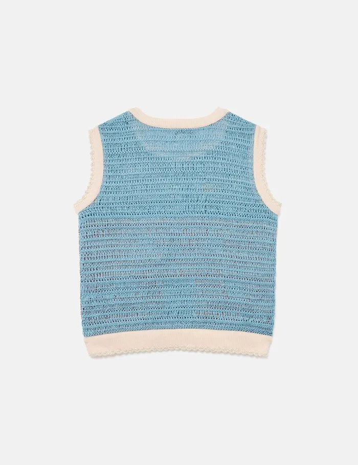 Stella McCartney Sweaters and Cardigans Kids Farmyard Appliqu Knitted Sweater Vest Multicolour Stella McCartney Sweaters and Cardigans Kids Farmyard Appliqu Knitted Sweater Vest Multicolour