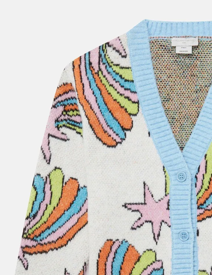 Stella McCartney Sweaters and Cardigans Kids Shooting Stars Knitted Cardigan Multicolor Stella McCartney Sweaters and Cardigans Kids Shooting Stars Knitted Cardigan Multicolor
