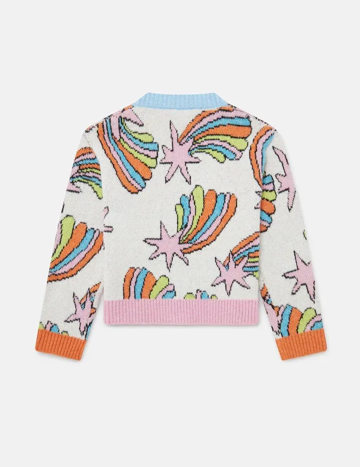 Stella McCartney Sweaters and Cardigans Kids Shooting Stars Knitted Cardigan Multicolor Stella McCartney Sweaters and Cardigans Kids Shooting Stars Knitted Cardigan Multicolor