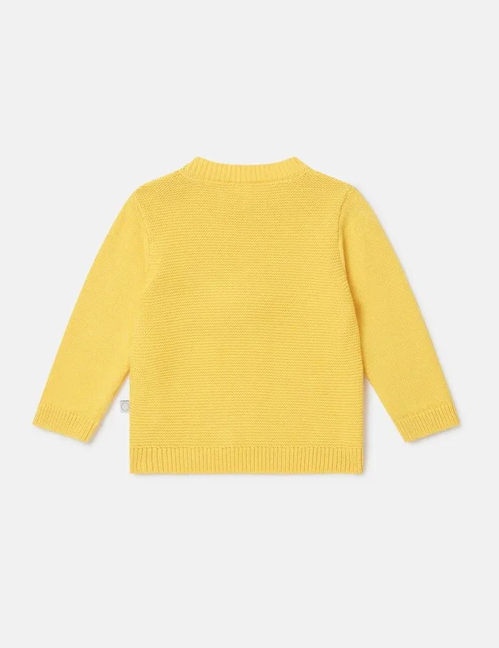 Stella McCartney Sweatshirt And TShirts Kids Chick Embroidered Sweater Yellow Stella McCartney Sweatshirt And TShirts Kids Chick Embroidered Sweater Yellow