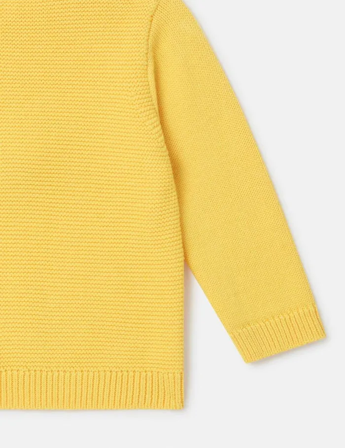 Stella McCartney Sweatshirt And TShirts Kids Chick Embroidered Sweater Yellow Stella McCartney Sweatshirt And TShirts Kids Chick Embroidered Sweater Yellow