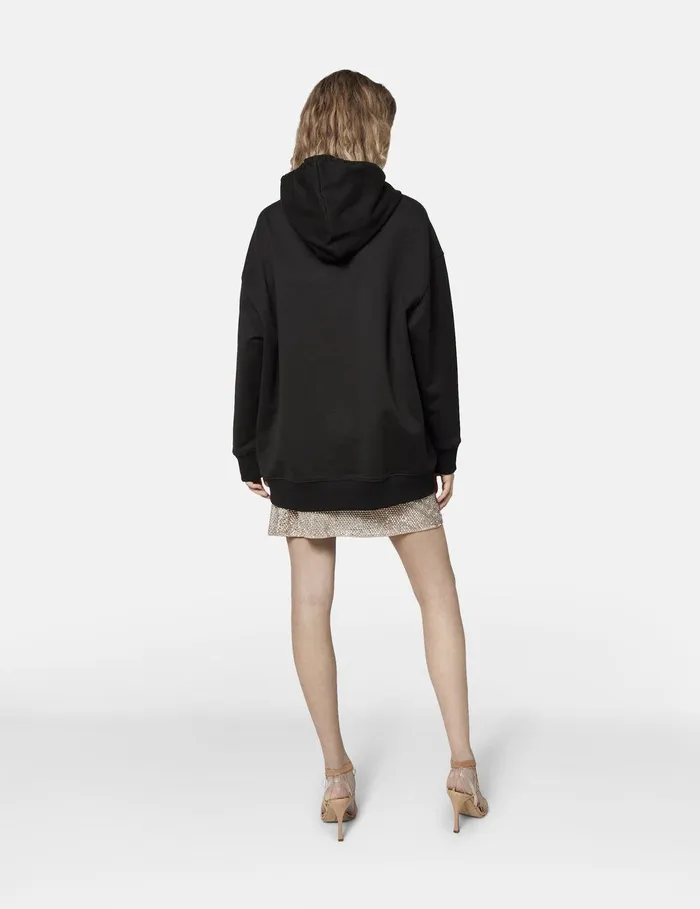 Stella McCartney Sweatshirts And TShirts Women Diamant Logo Hoodie Black Stella McCartney Sweatshirts And TShirts Women Diamant Logo Hoodie Black