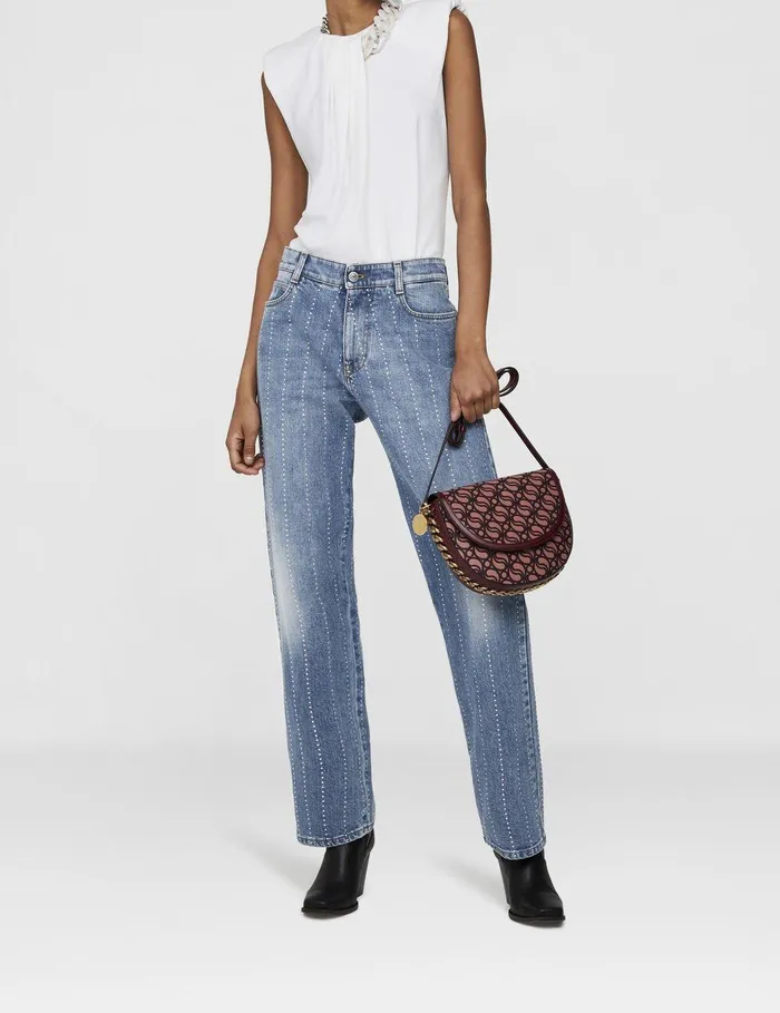 Stella McCartney Sweatshirts And TShirts Women Falabella Chain Top White