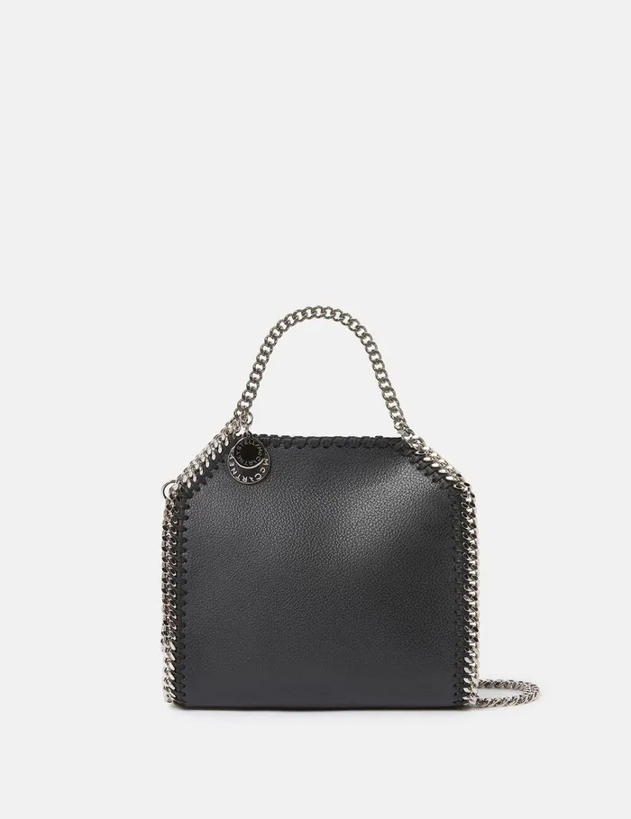 Stella McCartney TopHandle Bags Women Falabella Tiny Tote Bag Black