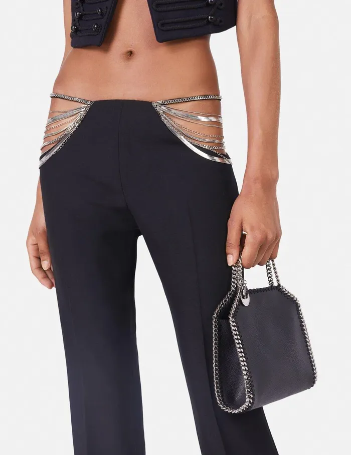 Stella McCartney TopHandle Bags Women Falabella Tiny Tote Bag Black Stella McCartney TopHandle Bags Women Falabella Tiny Tote Bag Black