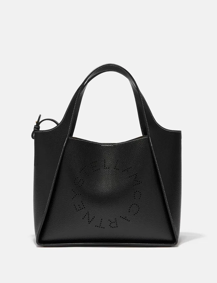Stella McCartney TopHandle Bags Women Logo Grainy Alter Mat Crossbody Bag Black Stella McCartney TopHandle Bags Women Logo Grainy Alter Mat Crossbody Bag Black
