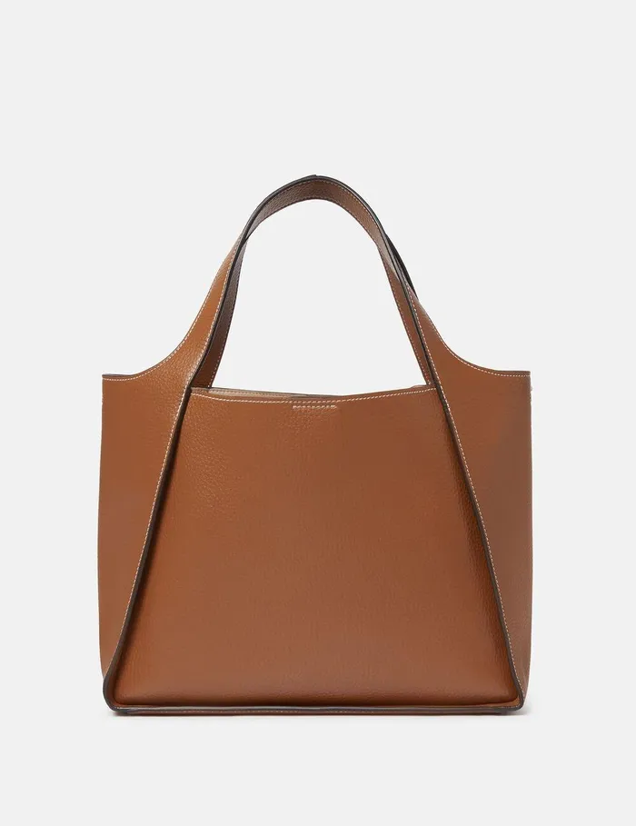 Stella McCartney TopHandle Bags Women Logo Top Handle Crossbody Tote Bag Pecan Stella McCartney TopHandle Bags Women Logo Top Handle Crossbody Tote Bag Pecan