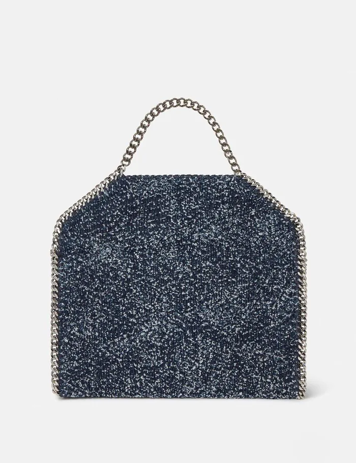 Stella McCartney Tote Bags Women Falabella FoldOver Boucl Tote Bag Speckled Blue Stella McCartney Tote Bags Women Falabella FoldOver Boucl Tote Bag Speckled Blue