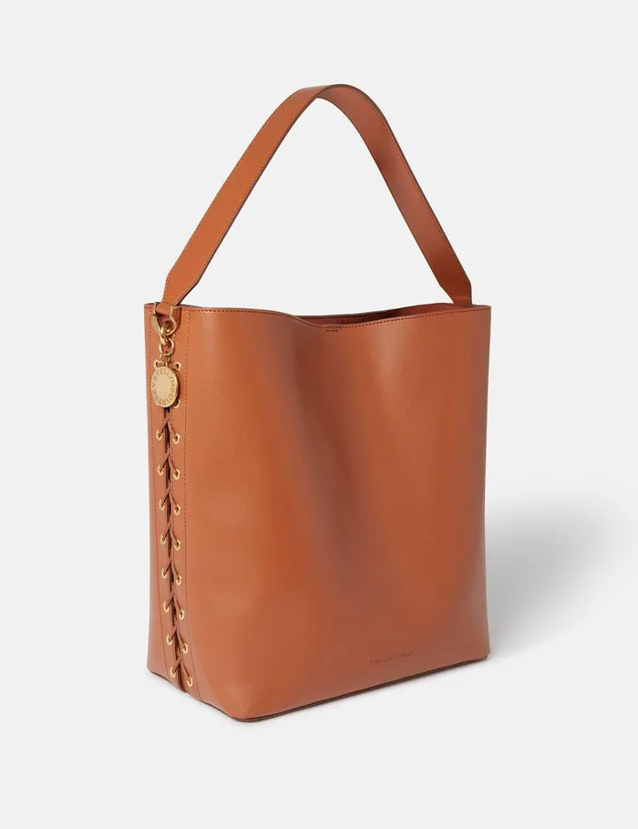 Stella McCartney Tote Bags Women Frayme Whipstitch Tote Bag Tan Brown Stella McCartney Tote Bags Women Frayme Whipstitch Tote Bag Tan Brown