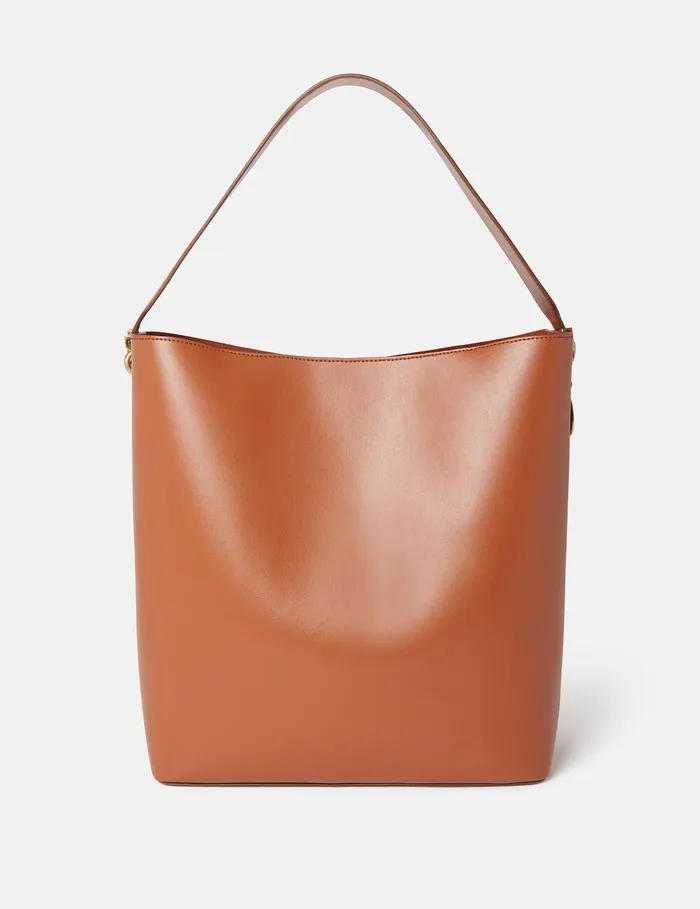 Stella McCartney Tote Bags Women Frayme Whipstitch Tote Bag Tan Brown Stella McCartney Tote Bags Women Frayme Whipstitch Tote Bag Tan Brown