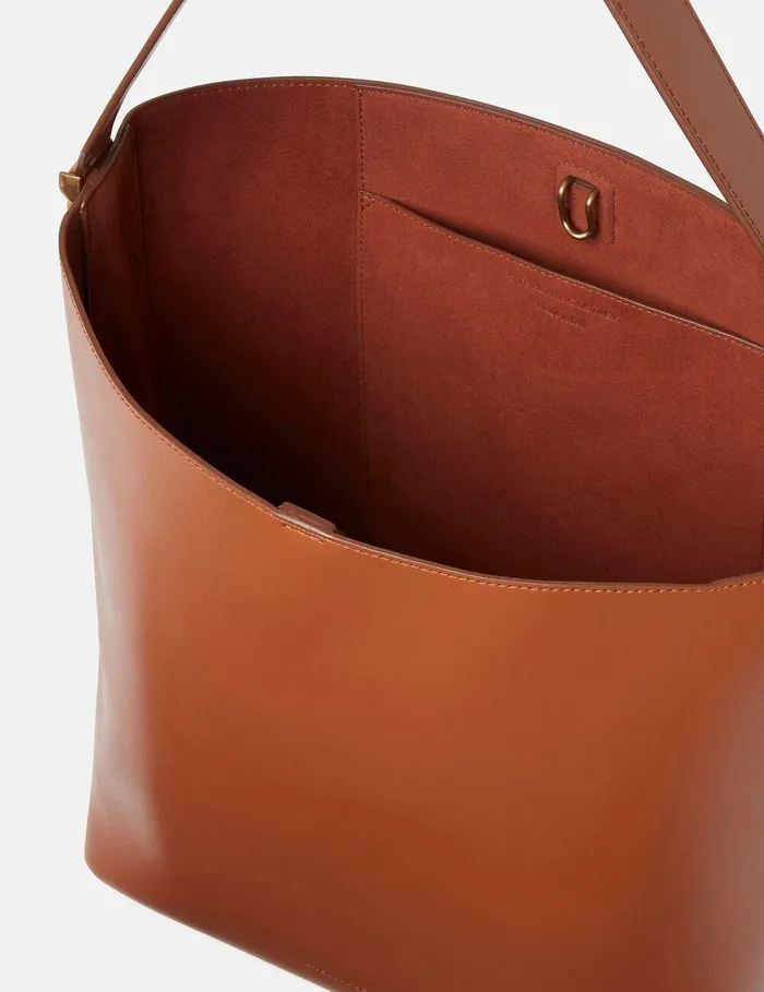 Stella McCartney Tote Bags Women Frayme Whipstitch Tote Bag Tan Brown Stella McCartney Tote Bags Women Frayme Whipstitch Tote Bag Tan Brown