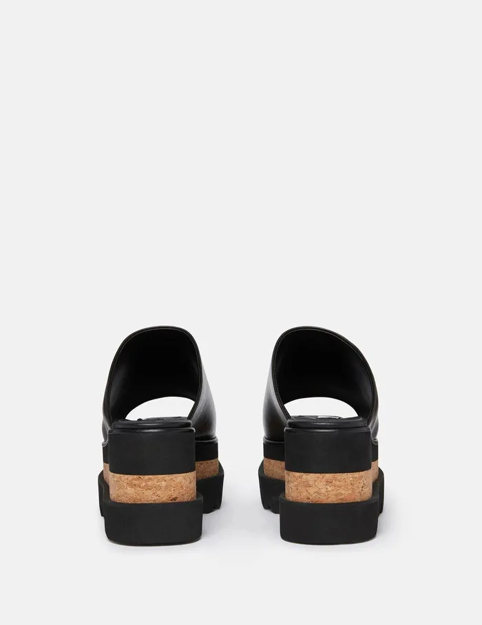 Stella McCartney Wedges Women SneakElyse Platform Sandals Ebony Black Stella McCartney Wedges Women SneakElyse Platform Sandals Ebony Black