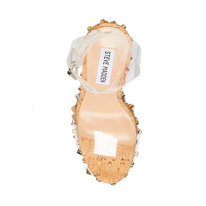 Steve Madden Alika Clear Womens Wedges Steve Madden Alika Clear Womens Wedges