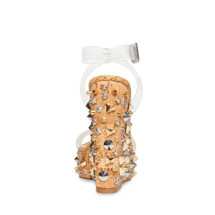 Steve Madden Alika Clear Womens Wedges Steve Madden Alika Clear Womens Wedges