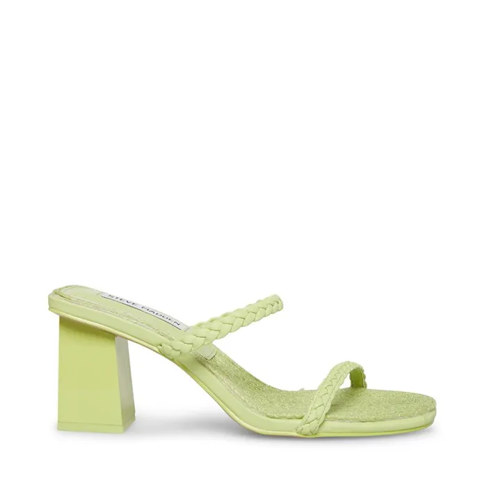 Steve Madden Bora Light Green Womens Mules