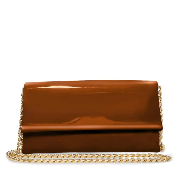Steve Madden Bsublime Cognac Patent Womens Shoulder Bags