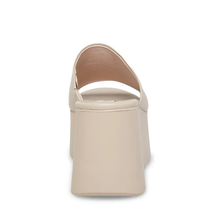 Steve Madden Christa Bone Leather Womens Wedges Steve Madden Christa Bone Leather Womens Wedges