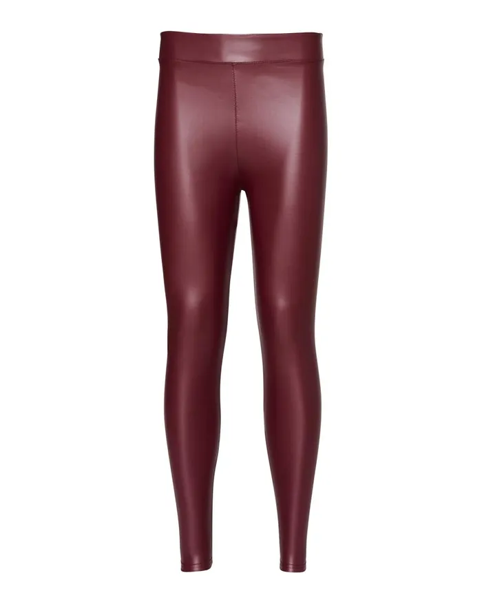 Steve Madden Faux Leather Leggings Burgundy Womens Bottoms Steve Madden Faux Leather Leggings Burgundy Womens Bottoms