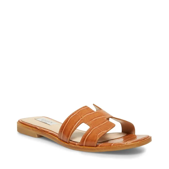 Steve Madden Hadyn Cognac Multi Womens Sandals Steve Madden Hadyn Cognac Multi Womens Sandals