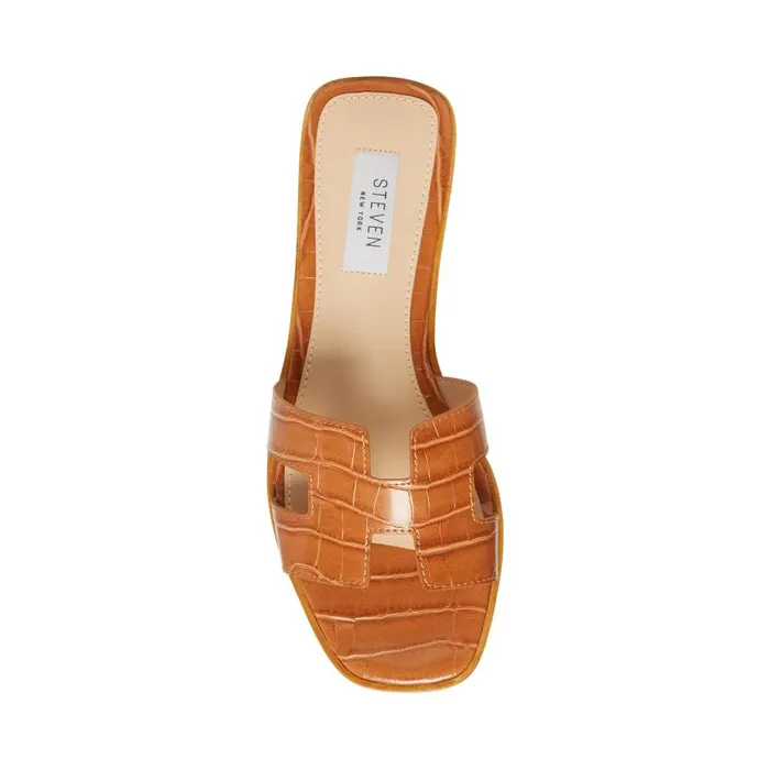 Steve Madden Hadyn Cognac Multi Womens Sandals Steve Madden Hadyn Cognac Multi Womens Sandals