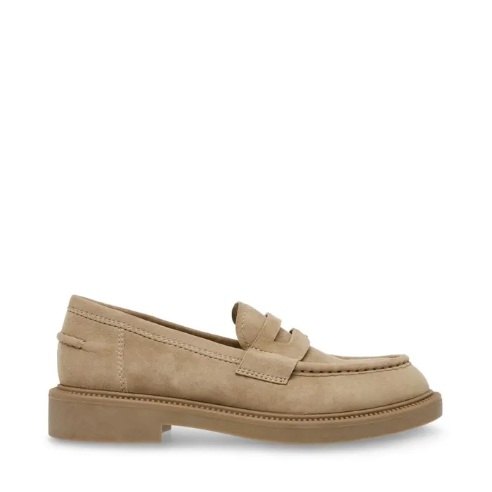 Steve Madden Kallen Sand Suede Womens Loafers