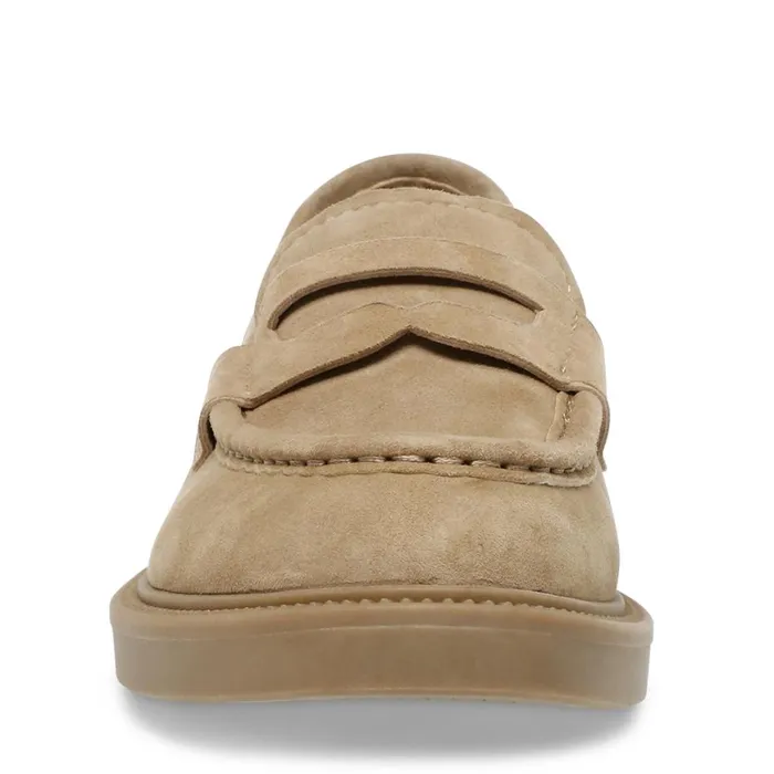 Steve Madden Kallen Sand Suede Womens Loafers Steve Madden Kallen Sand Suede Womens Loafers