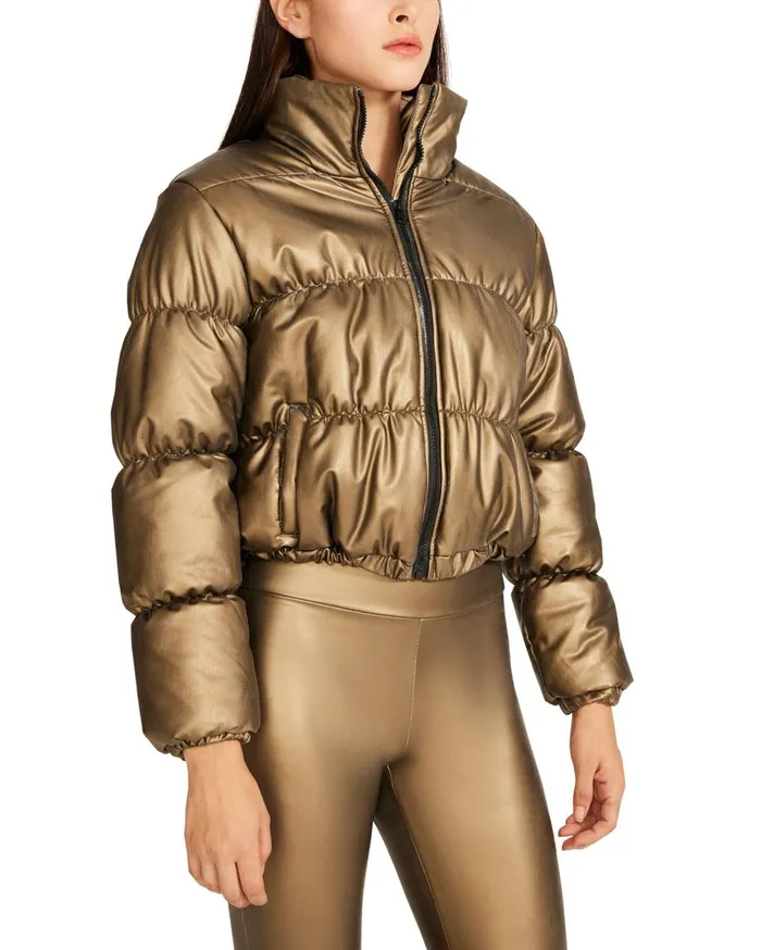 Steve Madden Kelper Jacket Gold Womens Jackets and Coats