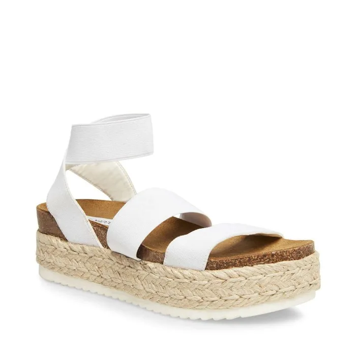 Steve Madden Kimmie White Womens Wedges