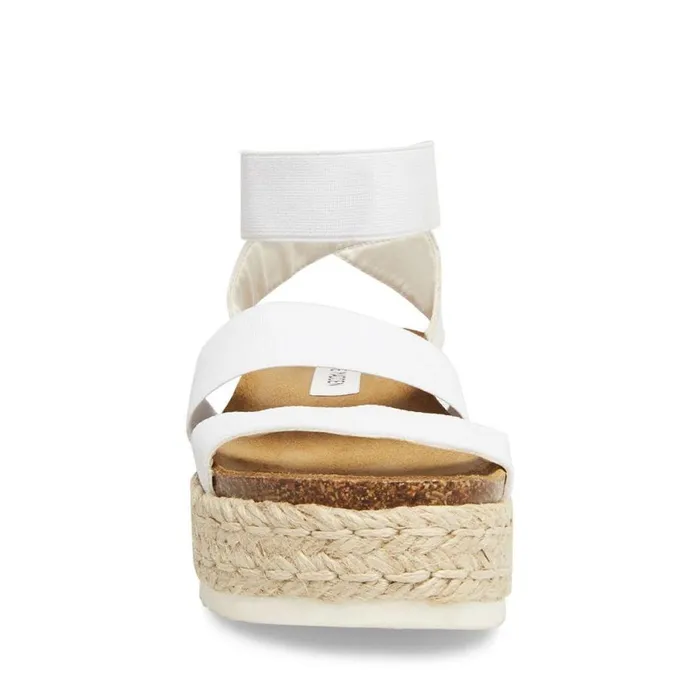 Steve Madden Kimmie White Womens Wedges