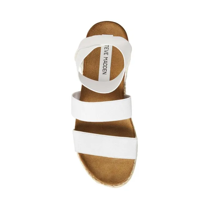 Steve Madden Kimmie White Womens Wedges