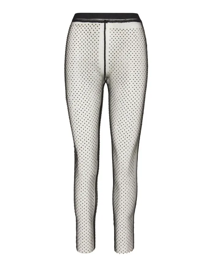 Steve Madden Mesh Rhinestone Pants Black Womens Bottoms Steve Madden Mesh Rhinestone Pants Black Womens Bottoms