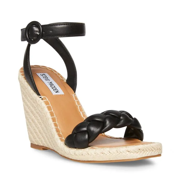 Steve Madden Novah Black Womens Wedges Steve Madden Novah Black Womens Wedges