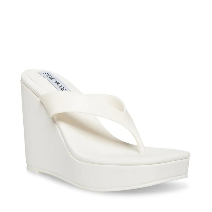 Steve Madden Refined White Womens Wedges Steve Madden Refined White Womens Wedges