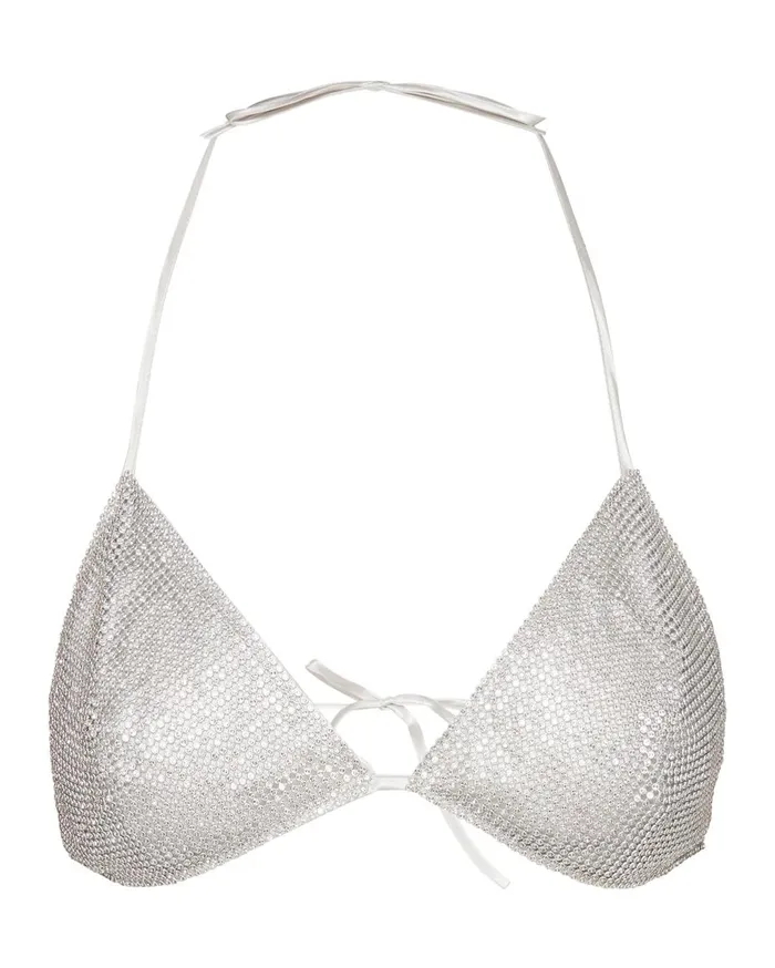 Steve Madden Rhinestone Bikini Top Rhinestones Womens Bralettes