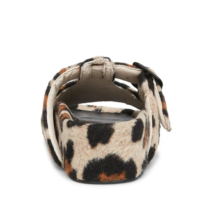 Steve Madden Rizzle Leopard Womens Slippers