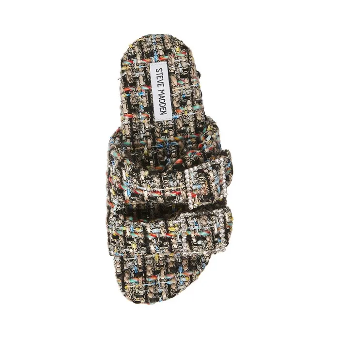 Steve Madden Sandstorm Black Multi Womens Slippers Steve Madden Sandstorm Black Multi Womens Slippers