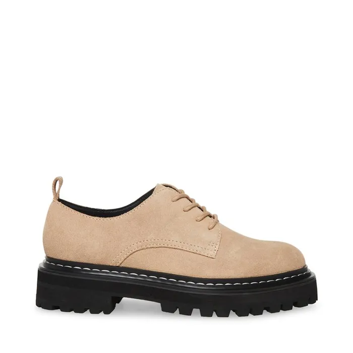 Steve Madden Sebastian Sand Suede Womens Loafers