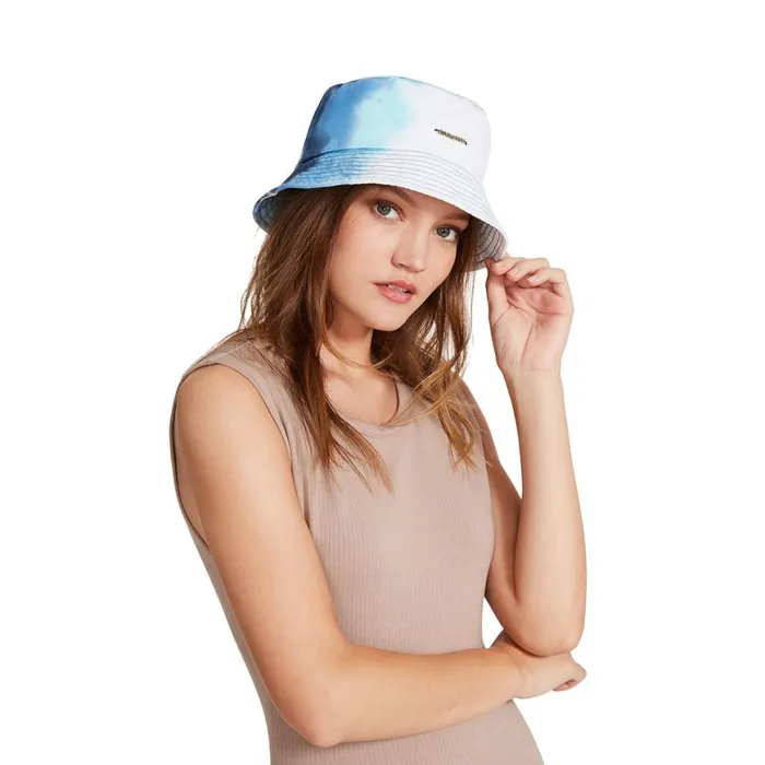 Steve Madden Tie Dye Bucket Hat Blue Womens Hats and Hair Accessories Steve Madden Tie Dye Bucket Hat Blue Womens Hats and Hair Accessories