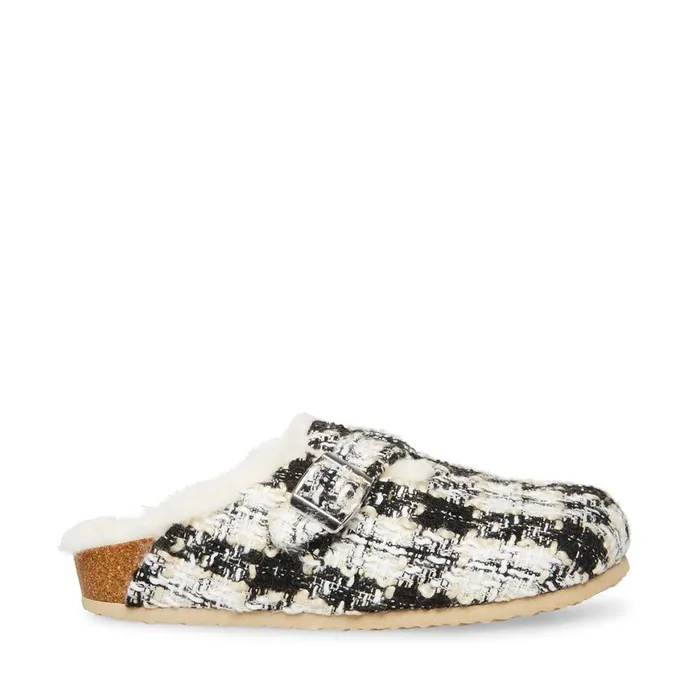 Steve Madden Unwind Black Multi Womens Slippers