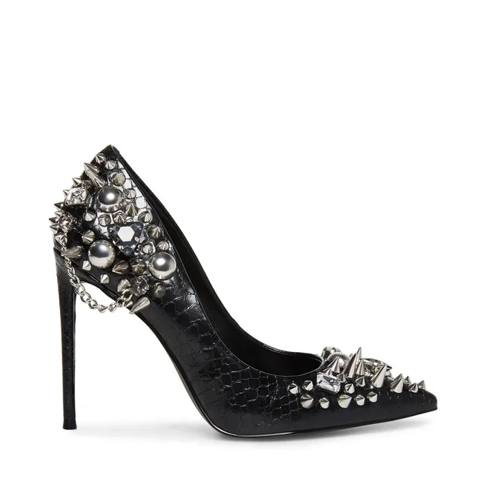 Steve Madden Veronicka Black Multi Womens Heels