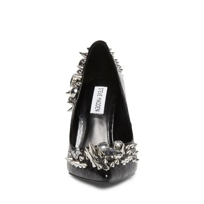 Steve Madden Veronicka Black Multi Womens Heels