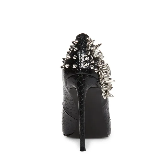 Steve Madden Veronicka Black Multi Womens Heels