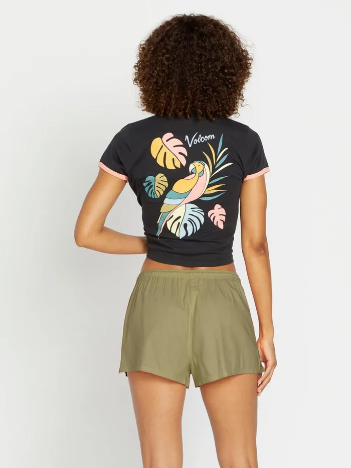 Stone Def Shorts 8211 Green Tea Womens Volcom Bottoms