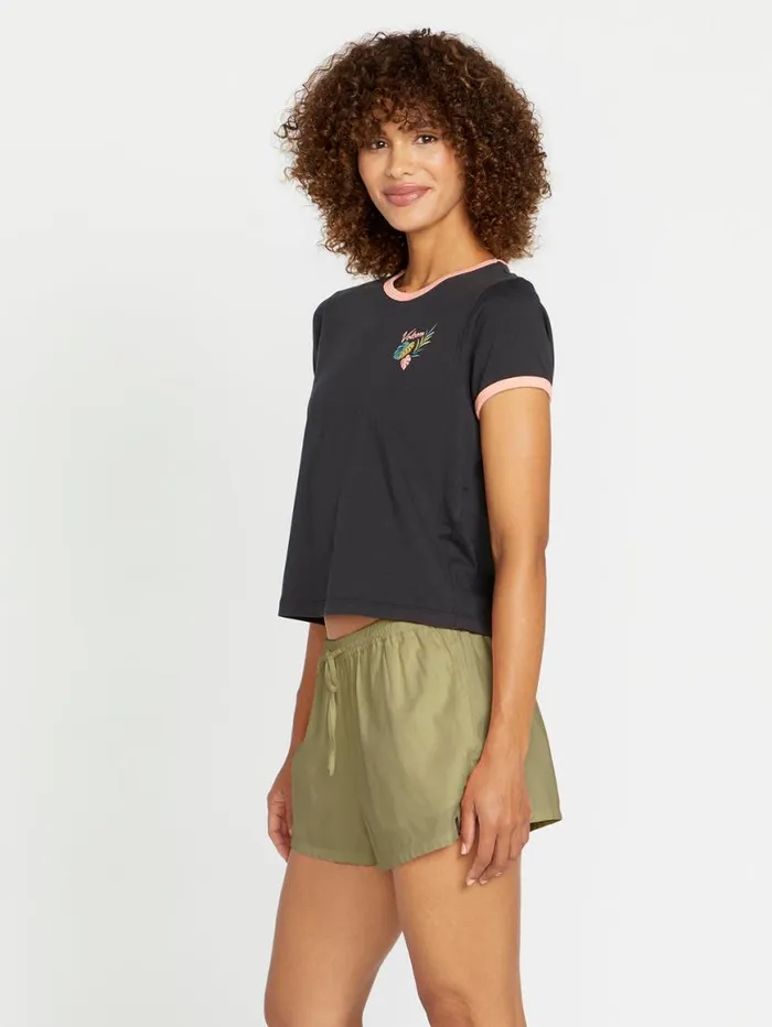 Stone Def Shorts 8211 Green Tea Womens Volcom Bottoms