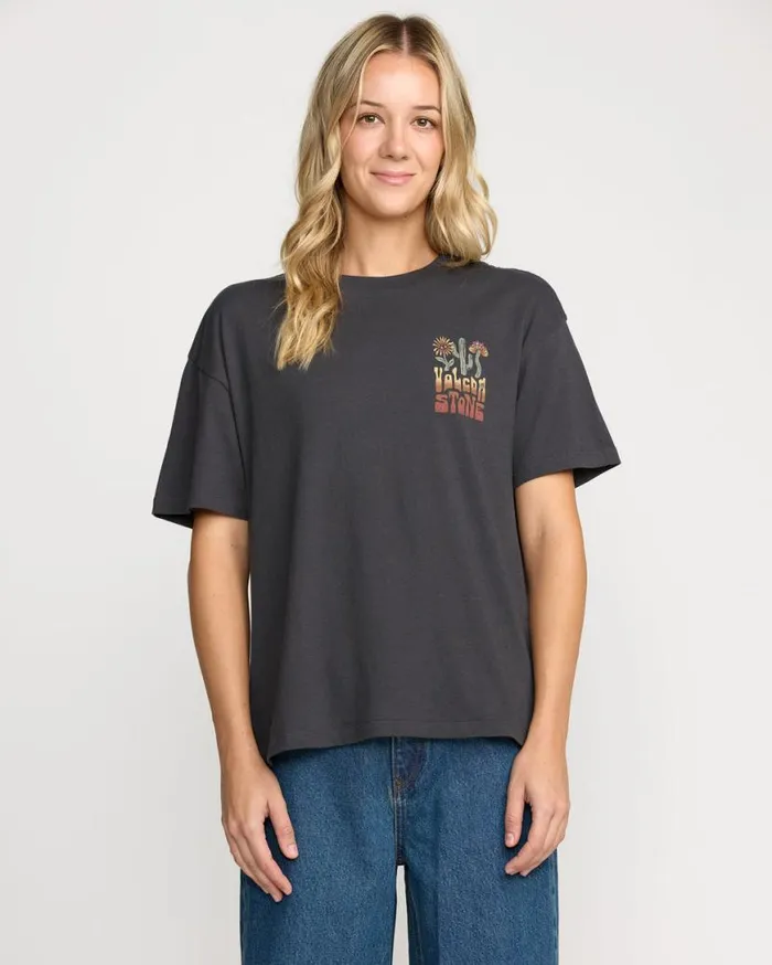 Stone Dream Boyfriend Tee 8211 Black Womens Volcom Tops