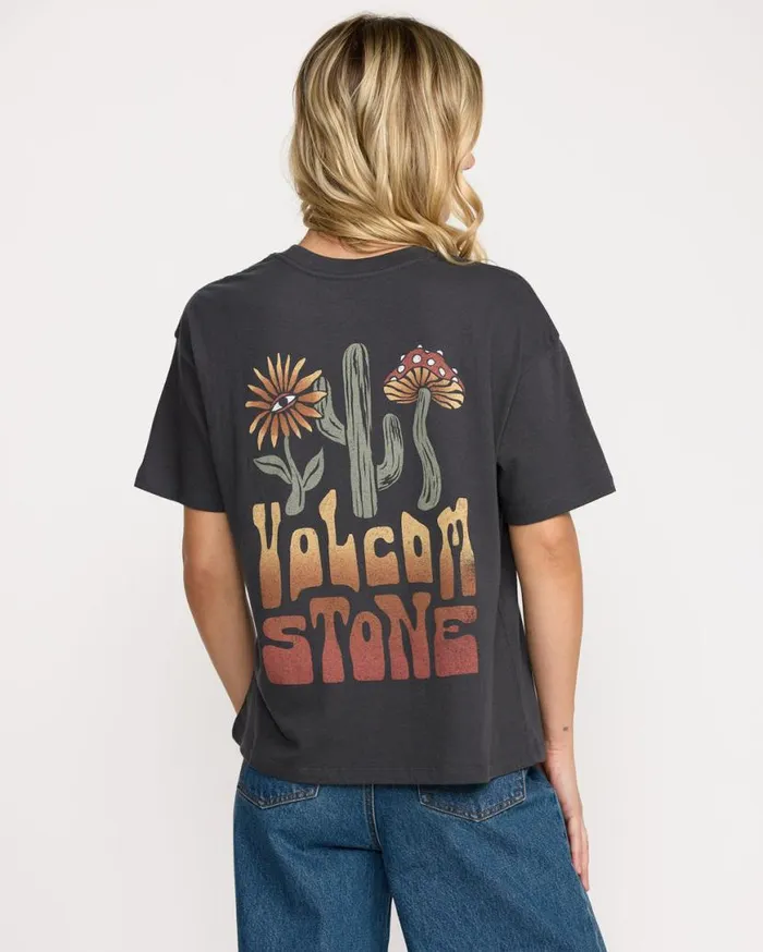 Stone Dream Boyfriend Tee 8211 Black Womens Volcom Tops
