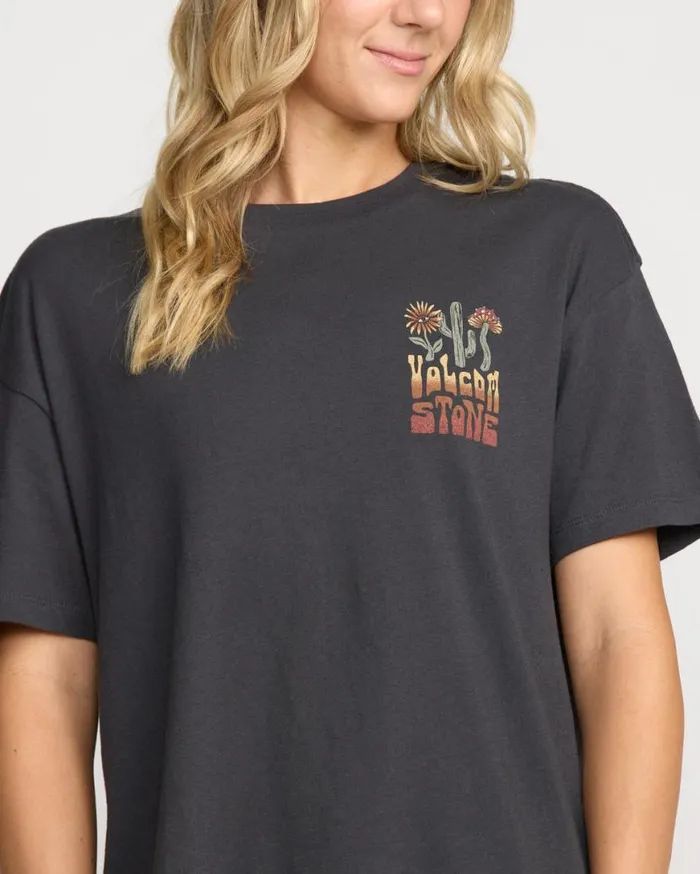 Stone Dream Boyfriend Tee 8211 Black Womens Volcom Tops